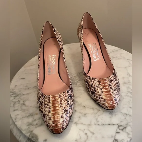 Salvatore Ferragamo | Shoes | Salvatore Ferragamo Reptile Pumps 75 